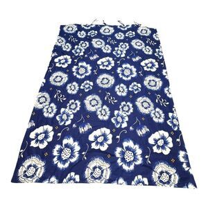 Ikea Sänglärka Twin Duvet Cover Floral Blue & White 64" x 88" 100% Cotton Floral